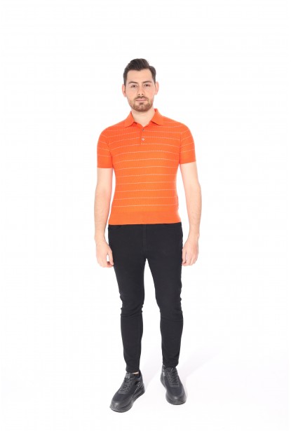 KAŞMİR İPEK POLO YAKA  ERKEK T-SHIRT