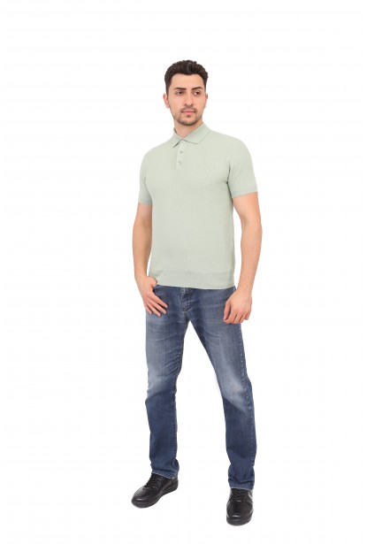 % KAŞMİR  POLO YAKA ERKEK T-SHIRT